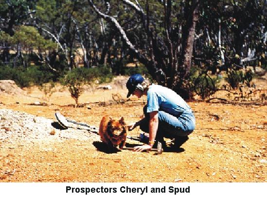 Cheryl and Spud prospecting