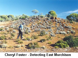 Cheryl Foster - Detecting at East Murchison - Click to enlarge