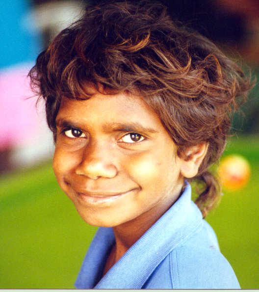 Aboriginal Girl - Central Australia - Click to Return