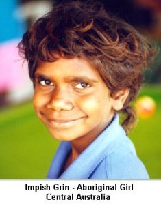 Aboriginal Girl - Central Australia - Click to enlarge